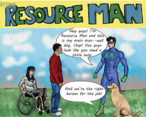 Resource Man introduces himself and his main man... well dog Chip.