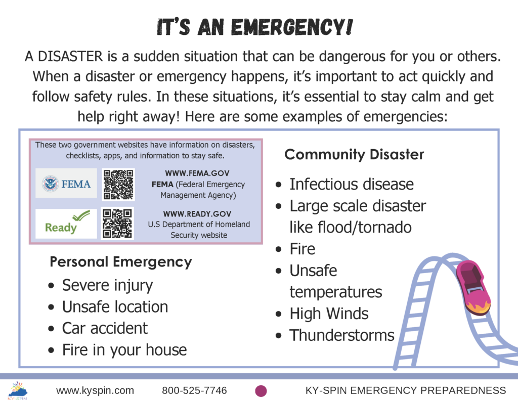 Emergencies: Personal Emergencies versus community disaster emergencies 